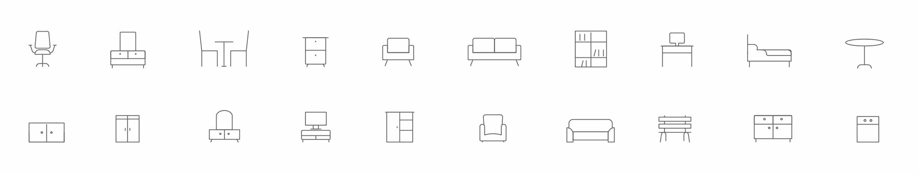 Furniture Icons.